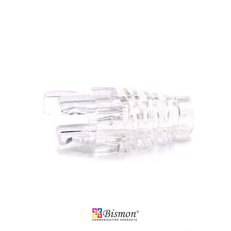 Modular-Plug-Color-Clear-boot-for-RJ45-Plug